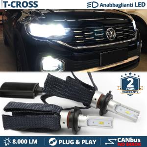 H7 LED Kit for Vw T-CROSS Low Beam CANbus Bulbs | 6500K Cool White 8000LM