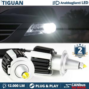 H7 LED Kit für Vw TIGUAN 5N Abblendlicht | LED Birnen CANBUS Weiß Eis | 6500K 12000LM