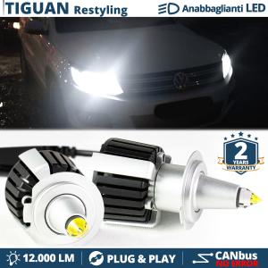 H7 LED Kit for Vw TIGUAN 5N Facelift Low Beam | Led Bulbs Ice White CANbus 55W | 6500K 12000LM
