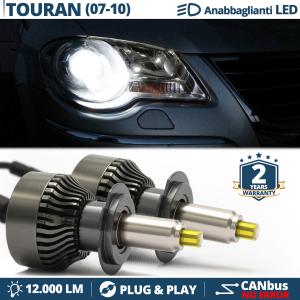 Lampade LED H7 per Vw TOURAN 07-10  Luci Bianche Anabbaglianti CANbus | 6500K 12000LM