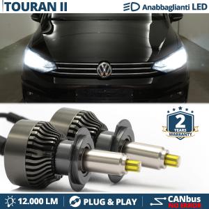 H7 LED Kit for VW TOURAN 2 Low Beam | LED Bulbs CANbus 6500K 12000LM