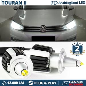 H7 LED Kit for Vw TOURAN 2 Low Beam | Led Bulbs Ice White CANbus 55W | 6500K 12000LM