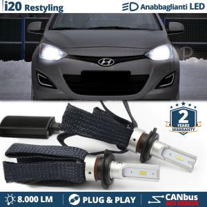 Kit Luci LED H7 PER Hyundai i20 Restyling Anabbaglianti CANbus | Bianco Potente 6500K 8000LM