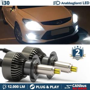 Lampade LED H7 per Hyundai i30 Luci Bianche Anabbaglianti CANbus | 6500K 12000LM