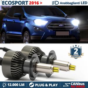 H7 LED Kit für Ford ECOSPORT 2 Abblendlicht | Canbus LED Birnen 6500K 12000LM