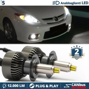 Kit LED H7 pour Mazda 5 05-10 Feux de Croisement | Ampoules Led CANbus 6500K 12000LM