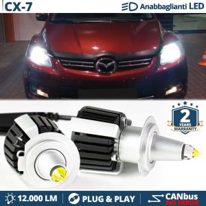 Kit LED H7 para Mazda CX-7 Luces de Cruce Lenticulares CANbus | 6500K 12000LM