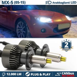 Kit LED H7 pour Mazda MX-5 3 Feux de Croisement | Ampoules Led CANbus 6500K 12000LM