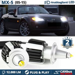Kit LED H7 pour Mazda MX-5 3 Feux de Croisement Lenticulaires CANbus | 6500K 12000LM