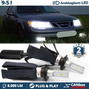 H7 LED Kit for SAAB 9-5 Low Beam CANbus Bulbs | 6500K Cool White 8000LM