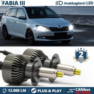 H7 LED Kit for Skoda FABIA 3 NJ Low Beam | LED Bulbs CANbus 6500K 12000LM