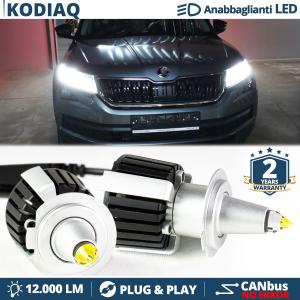 H7 LED Kit für Skoda KODIAQ Abblendlicht | LED Birnen CANBUS Weiß Eis | 6500K 12000LM