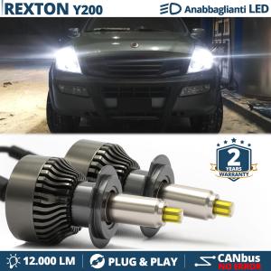 Kit LED H7 pour Ssangyong REXTON Y200 Feux de Croisement | Ampoules Led CANbus 6500K 12000LM