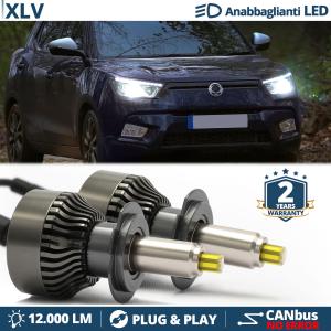 Kit LED H7 pour Ssangyong XLV Feux de Croisement | Ampoules Led CANbus 6500K 12000LM