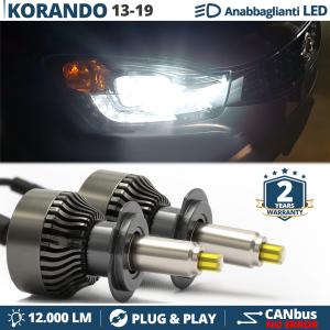 H7 LED Kit für Ssangyong KORANDO 3 Facelift Abblendlicht | Canbus LED Birnen 6500K 12000LM