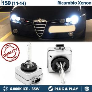 2x Ampoules Bi-Xenon D1S de Rechange pour ALFA ROMEO 159 Lampe 6.000K Blanc Pure 35W