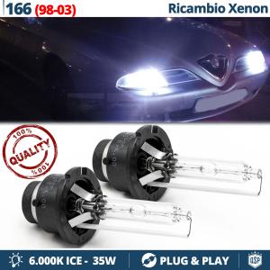 2x D2S Xenon Replacement Bulbs for ALFA ROMEO 166 HID 6.000K White Ice 35W 