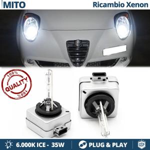 2x Ampoules Bi-Xenon D1S de Rechange pour ALFA ROMEO MITO Lampe 6.000K Blanc Pure 35W