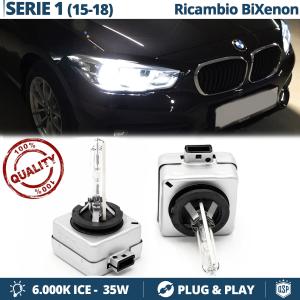 2x D1S Bi-Xenon Replacement Bulbs for BMW 1 SERIES F20/ F21 2015> HID 6.000K White Ice 35W 