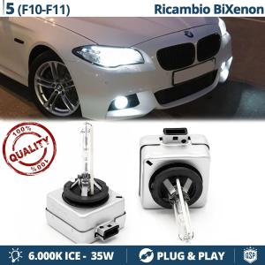 2x D1S Bi-Xenon Replacement Bulbs for BMW 5 SERIES F10/ F11 HID 6.000K White Ice 35W 