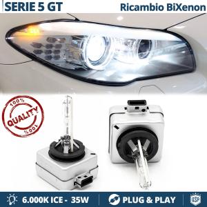 Coppia Lampadine di Ricambio Bi-Xenon D1S per BMW SERIE 5 GT F07 Luci Bianco Ghiaccio 6000K 35W