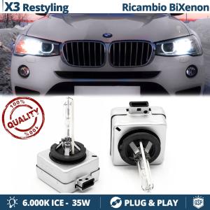 2x D1S Bi-Xenon Replacement Bulbs for BMW X3 F25 LCI HID 6000K White Ice 35W 