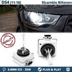 2x D1S Bi-Xenon Replacement Bulbs for CITROEN DS4 HID 6.000K White Ice 35W 