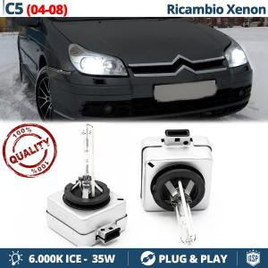 2x D1S Xenon Replacement Bulbs for CITROEN C5 I LCI HID 6.000K White Ice 35W 
