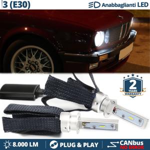 LED Kit for BMW 3 Series E30 Low Beam | H1 LED Bulbs 6500K 8000LM | CANbus, Plug & Play
