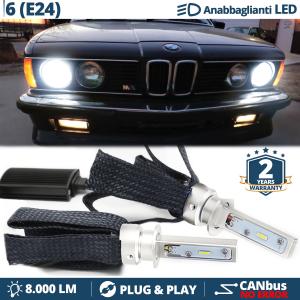 LED Kit for BMW 6 Series E24 Low Beam | H1 LED Bulbs 6500K 8000LM | CANbus, Plug & Play