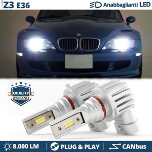 HB4 LED Low Beam for BMW Z3 E36 | CANbus Led Bulbs White Ice 6500K 8000LM | Plug & Play