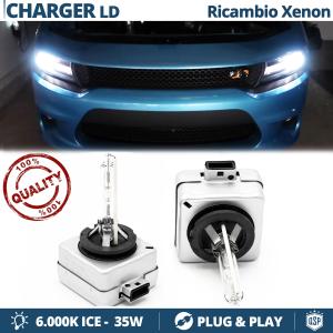 2 D3S Bi-Xenon Replacement Bulbs for DODGE CHARGER 4 HID 6.000K White Ice 35W 