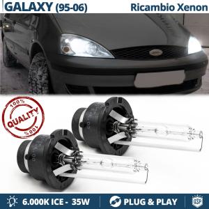 2x D2S Xenon Replacement Bulbs for FORD GALAXY 1 HID 6.000K White Ice 35W 