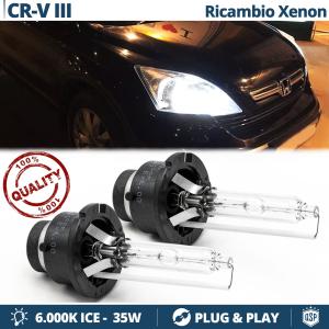 2x D2S Xenon Replacement Bulbs for HONDA CR-V 3 HID 6.000K White Ice 35W 