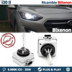 2x D3S Bi-Xenon Replacement Bulbs for HYUNDAI i30 2 (11-16) HID 6.000K White Ice 35W 