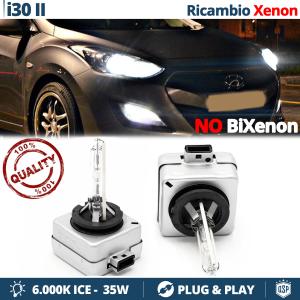 2x D1S Xenon Replacement Bulbs for HYUNDAI i30 2 (11-16) HID 6.000K White Ice 35W 