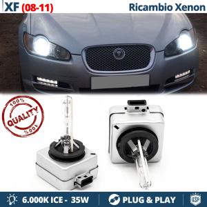2x D1S Xenon Replacement Bulbs for JAGUAR XF X250 08-11 HID 6.000K White Ice 35W 