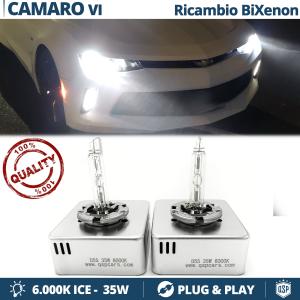 2 Replacement BI XENON D5S Bulbs for Chevrolet CAMARO 6 Pure White Light 6000K 35W