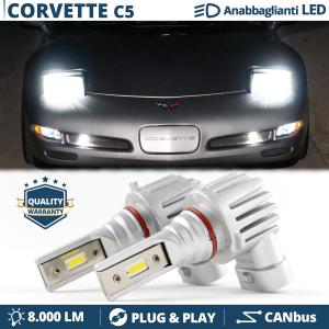 Kit LED HB4 pour Chevrolet CORVETTE C5 | Feux de Croisement Blanc 6500K CANbus 8000LM | Installacion Facile