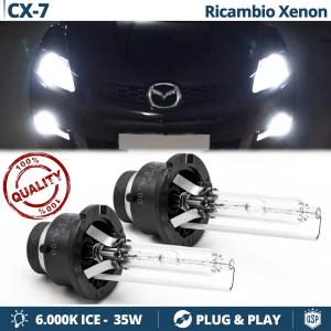 2x D2S Xenon Replacement Bulbs for MAZDA CX-7 HID 6.000K White Ice 35W 
