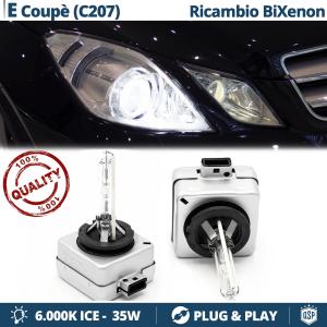 2x D1S Bi-Xenon Replacement Bulbs for MERCEDES E CLASS COUPE C207 09-13 HID 6.000K White Ice 35W 