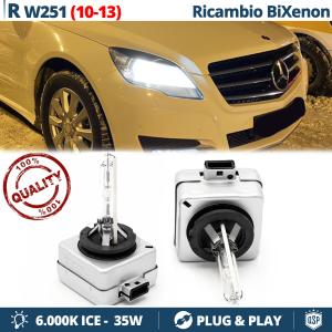 2x D1S Bi-Xenon Replacement Bulbs for MERCEDES R CLASS (W251) FACELIFT HID 6.000K White Ice 35W 