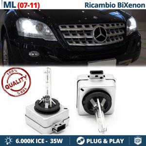2x D1S Bi-Xenon Replacement Bulbs for MERCEDES ML (W164) FACELIFT 2007-2011 HID 6.000K White Ice 35W 