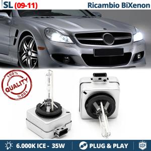 2x D1S Bi-Xenon Replacement Bulbs for MERCEDES SL (R230) FACELIFT HID 6.000K White Ice 35W 