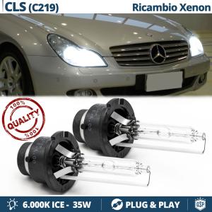 2x D2S Bi-Xenon Replacement Bulbs for MERCEDES CLS (C219) HID 6.000K White Ice 35W 