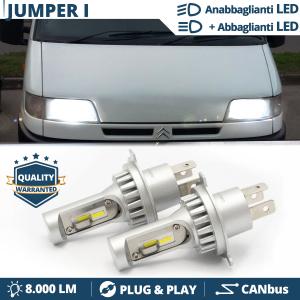 Kit Led H4 para CITROEN JUMPER 1 (94-02) Luces de Cruce + Carretera 6500k | Plug & Play CANbus