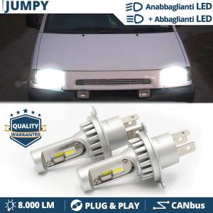 H4 Led Kit for CITROEN JUMPY Pre-Facelift Low + High Beam 6500K 8000LM | Plug & Play CANbus