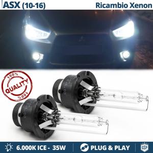 2x D2S Xenon Replacement Bulbs for MITSUBISHI ASX HID 6000K White Ice 35W LIGHTS
