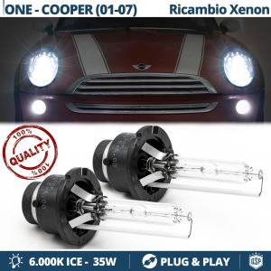2x Bombillas Xenon D2S de Repuesto para MINI One/Cooper R50/R52/R53 Luz 6.000K Blanco Frio Lámpara 35W 