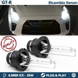 2x D2S Xenon Replacement Bulbs for NISSAN GT-R (R35) Skyline HID 6.000K White Ice 35W 
